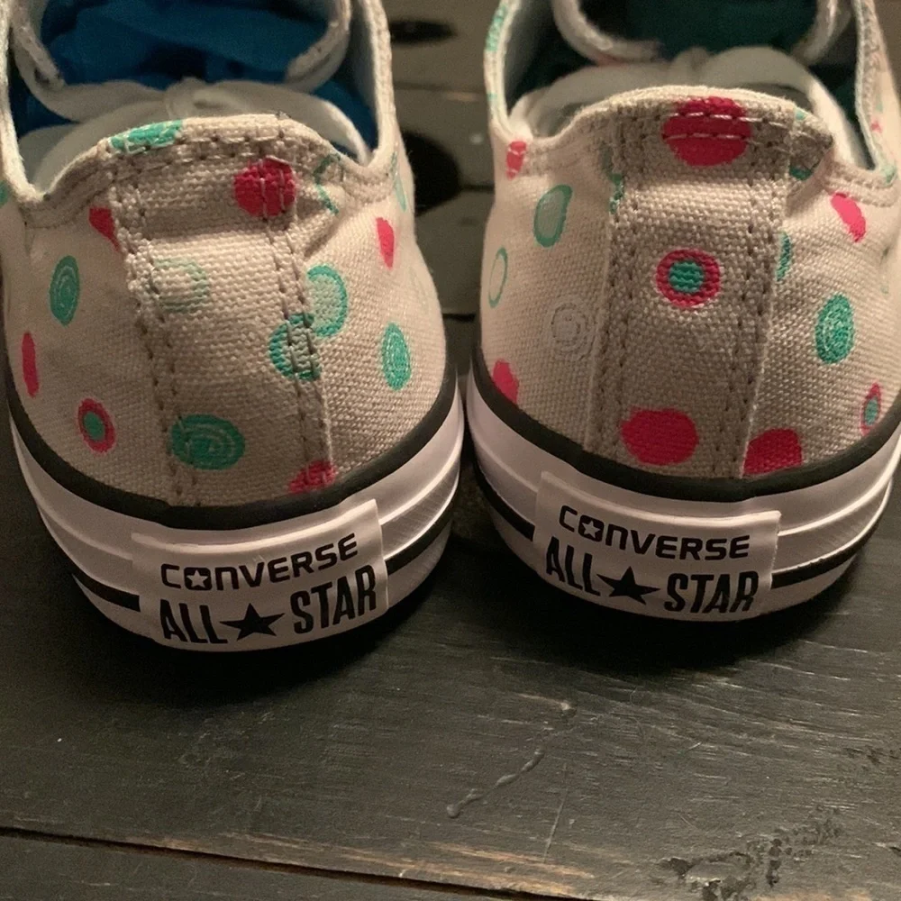 Girls CONVERSE Chuck Taylor ALL STAR Circle Print OX Sneakers